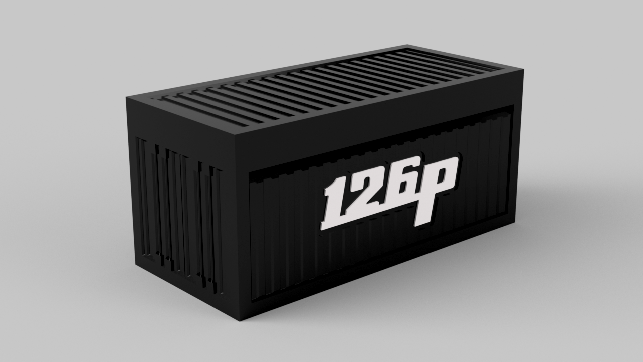 Kontener z napisem 126p